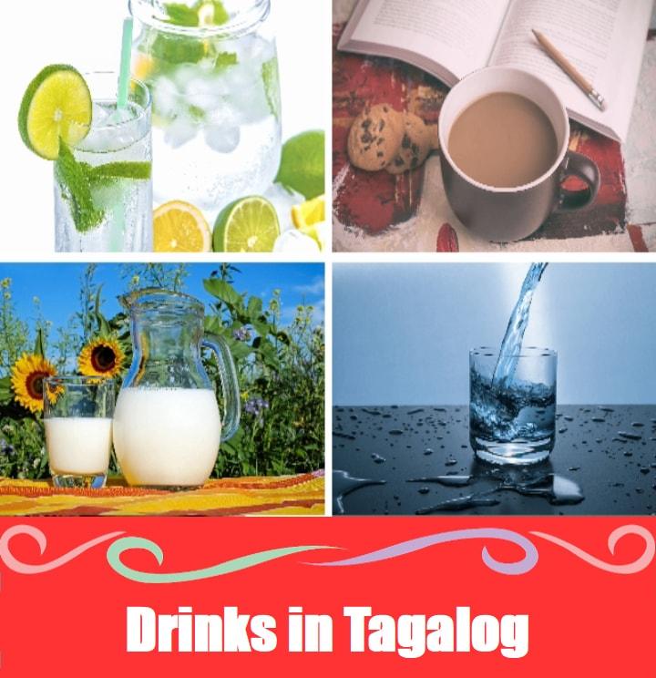 Tagalog Words for Drinks & Filipino Beverages Drinks Word List in Tagalog