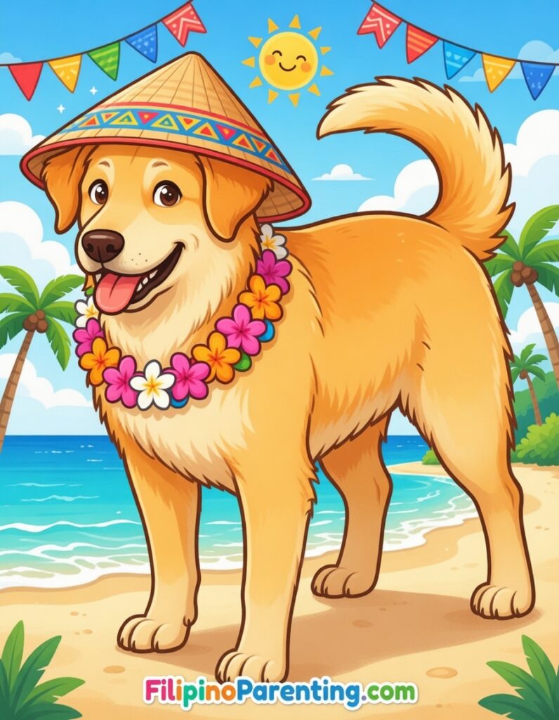 4 Free Aso Coloring Pages (Printable Filipino Dog Designs for Kids & Adults) Aso Coloring Pages