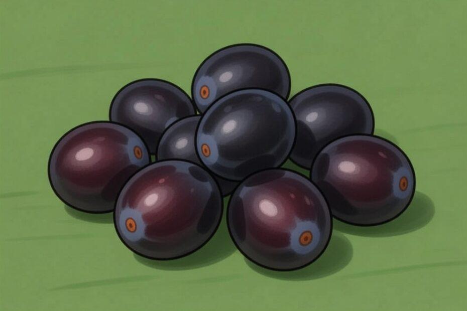 Java Plum in Tagalog is duhat. This educational vocabulary image introduces duhat alongside other Filipino fruit names to help learners build practical Tagalog skills.