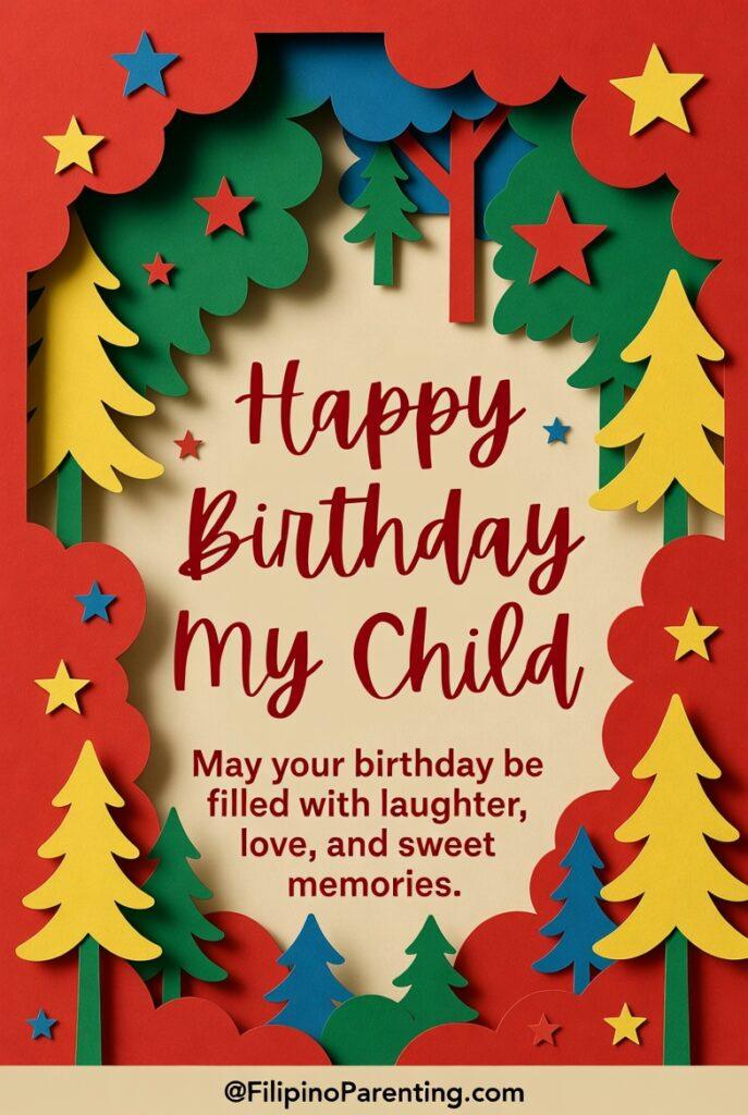 50 Happy Birthday in Tagalog: Words, Greetings, and Examples (Maligayang Kaarawan & Kapanganakan Celebrate your little one with our "Happy Birthday Child / Maligayang Kaarawan Anak" poster. A vibrant and loving design for your dear child. View it today!