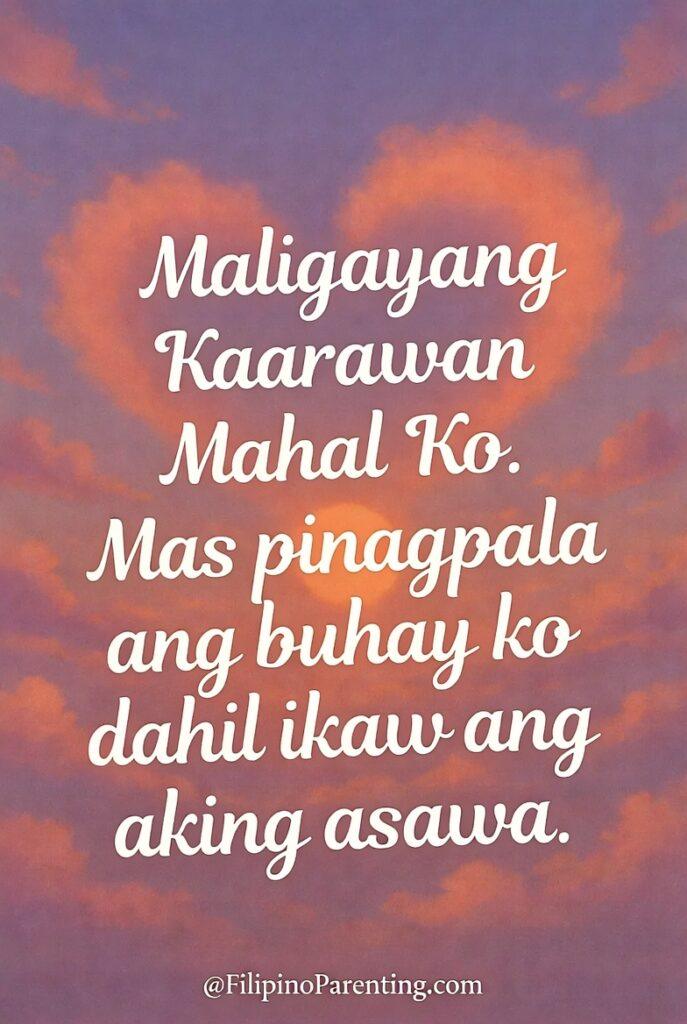 Maligayang Kaarawan Asawang Babae: 25 Heartfelt Birthday Messages, Prayers, and Quotes Celebrate your wife with heartfelt Happy Birthday Wife and Maligayang Kaarawan Mahal Kong Asawang Babae posters. Elegant, printable birthday designs.