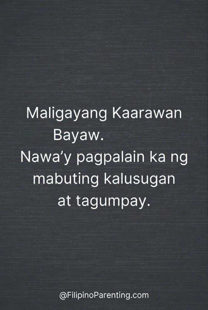 25+ Best Ways to Say Maligayang Kaarawan Bayaw: The Ultimate Guide A minimalist Tagalog birthday greeting image for a brother-in-law (bayaw) featuring white sans-serif text on a dark charcoal, textured chalkboard-style background. The message reads, 'Maligayang Kaarawan Bayaw. Nawa’y pagpalain ka ng mabuting kalusugan at tagumpay,' offering heartfelt wishes for good health and success. A clean and modern Filipino birthday card design ideal for social media greetings and family messages.