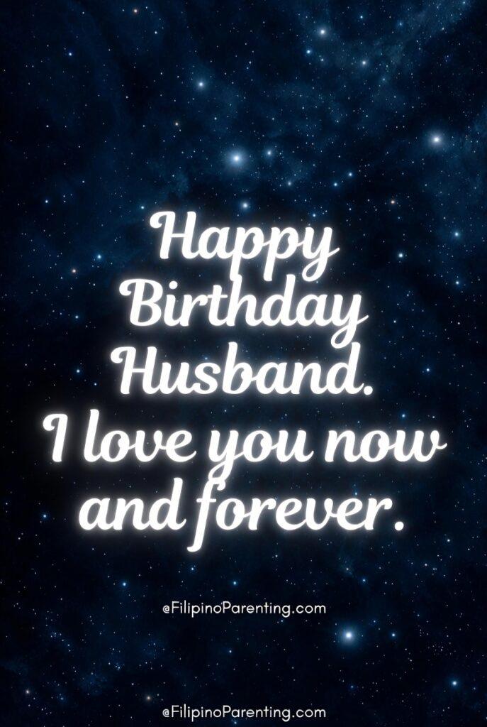 Maligayang Kaarawan Asawang Lalaki: 25 Heartfelt Birthday Messages, Prayers, and Quotes An elegant and minimalist Tagalog birthday greeting for a husband or wife. The text reads: "Maligayang Kaarawan Mahal kong Asawa. Ikaw ang aking lakas, sandigan, at inspirasyon," honoring a partner as a source of strength and support. Featuring a clean layout with a blue cake illustration and soft leaf shadows, this high-quality Filipino birthday card is perfect for sharing a sophisticated tribute on social media.