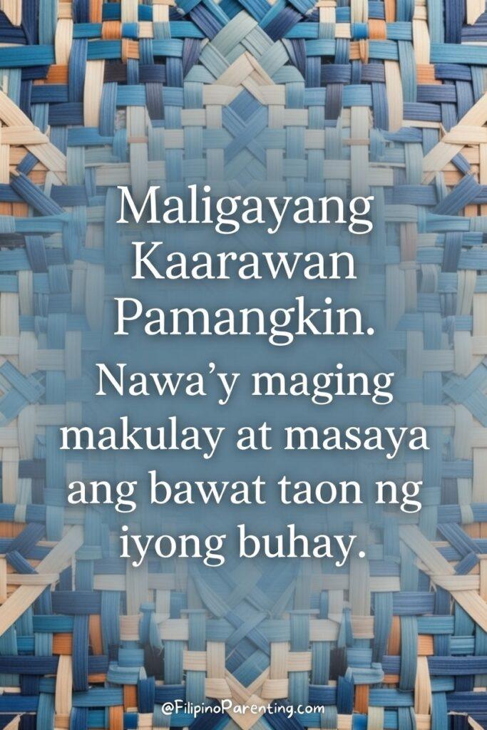 50 Happy Birthday in Tagalog: Words, Greetings, and Examples (Maligayang Kaarawan & Kapanganakan Celebrate your favorite kid with our "Happy Birthday Nephew/Niece / Maligayang Kaarawan Pamangkin" poster. A fun, vibrant design for your dear ones. View it now!