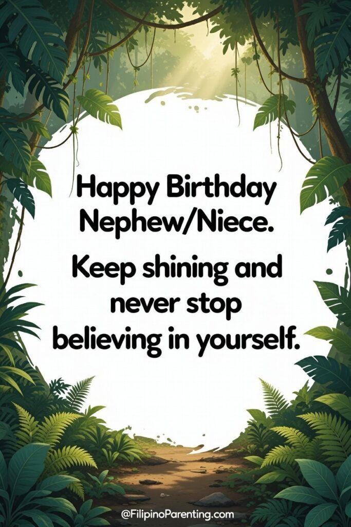 Maligayang Kaarawan Pamangkin: 20 Heartfelt Birthday Messages, Wishes, and Quotes Make their day special with a "Happy Birthday Nephew/Niece" poster. Choose from modern minimalist or festive Filipino designs. High-resolution, vertical layouts perfect for printing or social media sharing. Check them out now!