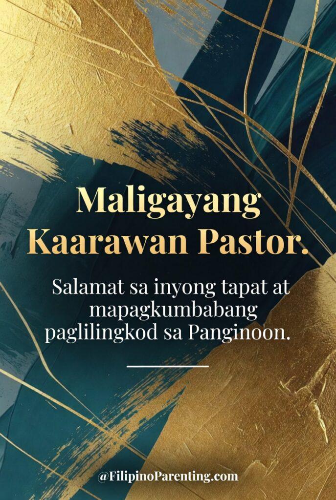 50 Happy Birthday in Tagalog: Words, Greetings, and Examples (Maligayang Kaarawan & Kapanganakan Honor your "Happy Birthday Pastor / Maligayang Kaarawan Pastor" with our inspiring poster. A blessed tribute to a faithful leader. View and share it today!