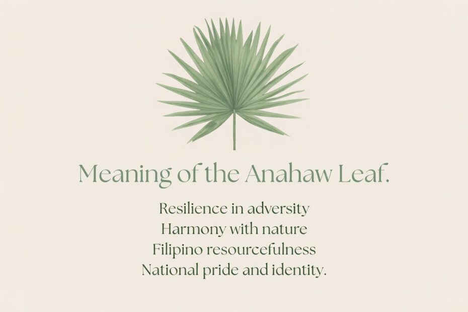 Anahaw Leaf Meaning: 7 Powerful and Inspiring Facts About the Philippine Symbol Learn the Anahaw leaf meaning in Filipino culture, a symbol of resilience, resourcefulness, harmony with nature, and national pride.