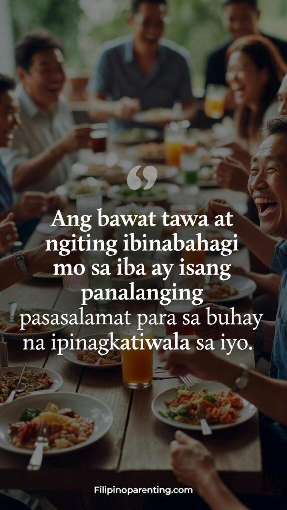 Beautiful Tagalog Expressions Joy Ligaya Happy Heart: 5 Radiant Truths A group of people sharing a meal and laughing together, symbolizing communal joy.