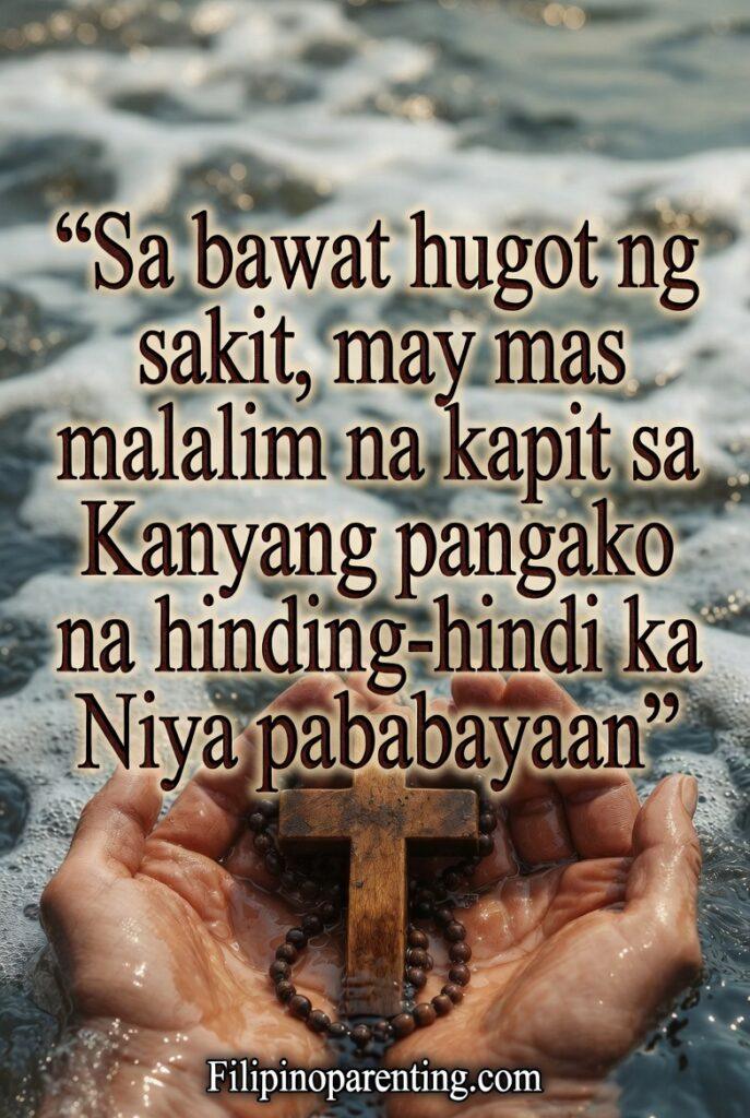 Deep Hugot Tagalog Finding Strength Divine Grace: 5 Unstoppable Truths An image symbolizing the unshakeable faith and strength we find in God's promise to always be with us.
