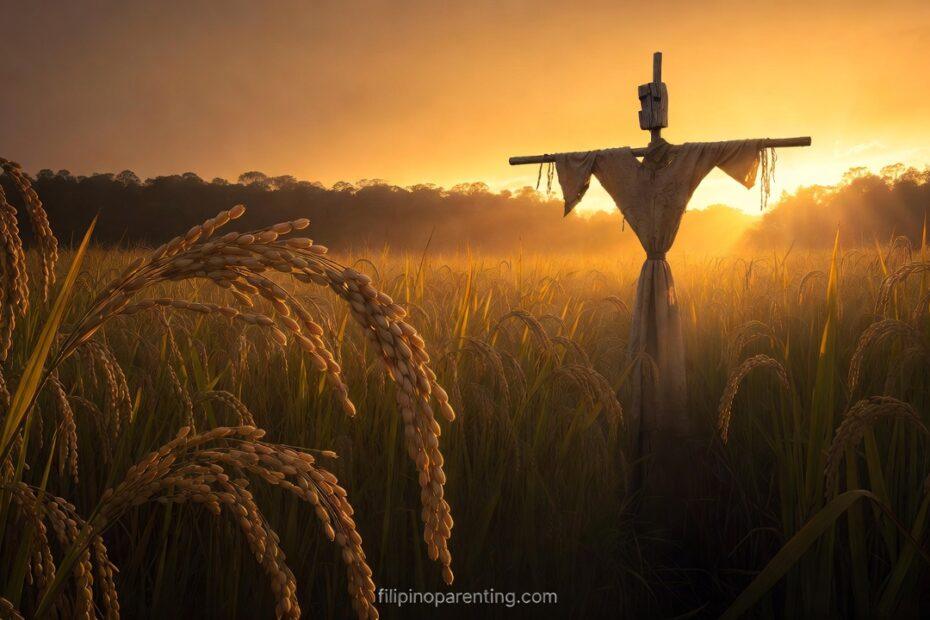 Golden rice field at harvest representing Deep Tagalog Proverbs on Patience and Victory.