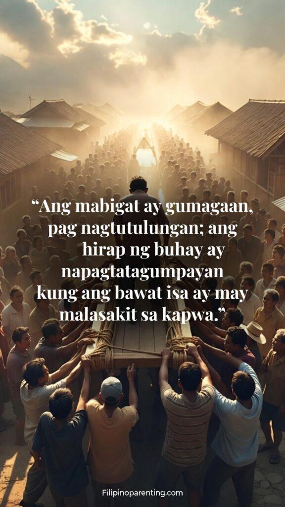 Filipino Sayings Ang Diwa ng Bayanihan Community: 5 Unstoppable Truths Filipino community helping each other in unity