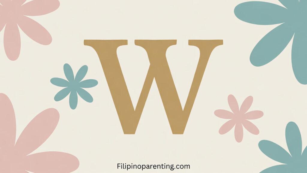 45+ Beautiful Filipino Baby Names Starting with W (with Meanings) Filipino baby names starting with W