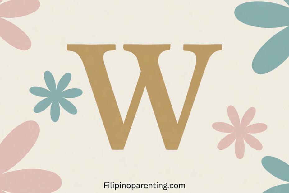 Filipino baby names starting with W