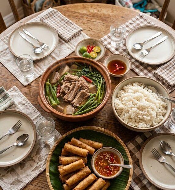 Filipino family food Ontario Shared Family Meal