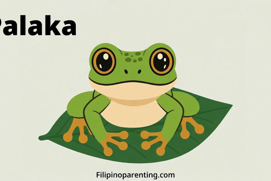 Frog in Tagalog Palaka Illustration