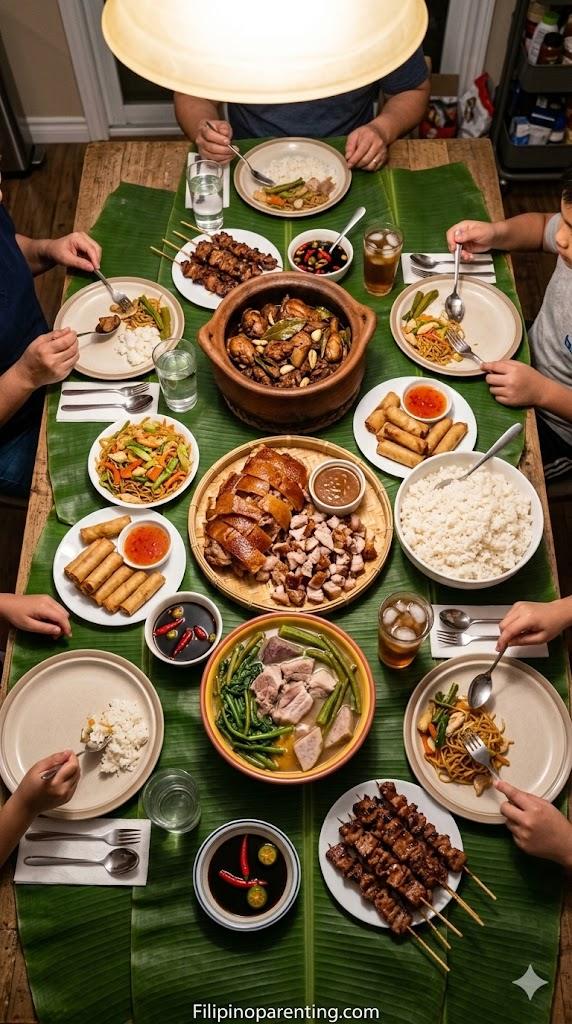 30 Powerful Pinoy Pride Tagalog Words Every Filipino Should Know A traditional Filipino handaan feast representing Pinoy pride Tagalog food.