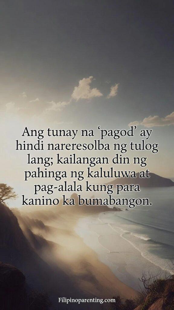 Relatable Tagalog Quotes for Everyday Life Emotions: 5 Powerful Truths A peaceful view of a beach at dawn or a quiet mountain trail.