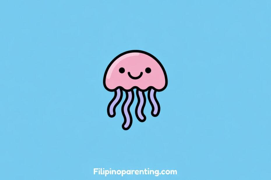 Sting in Tagalog: Unlock 12 Essential Example Sentences for Incredible Marine Safety Mastery A clean flat color illustration of a jellyfish for Sting in Tagalog learners.