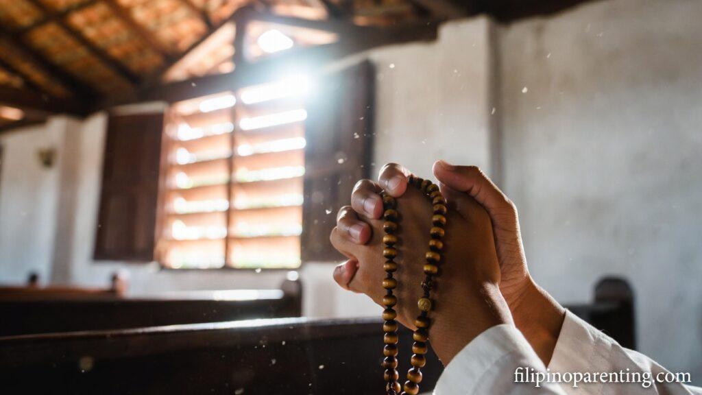 Tagalog Christian Quotes Pananalig at Pag-asa Strength: 5 Miraculous Truths Clasped hands in prayer representing Tagalog Christian Quotes Pananalig at Pag-asa Strength.