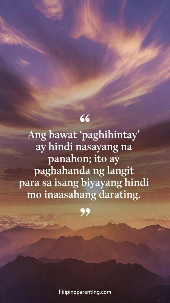 Tagalog Christian Wisdom Navigating Uncertainty: 5 Unshakeable Truths A beautiful time-lapse style image of a sunrise over a mountain range.