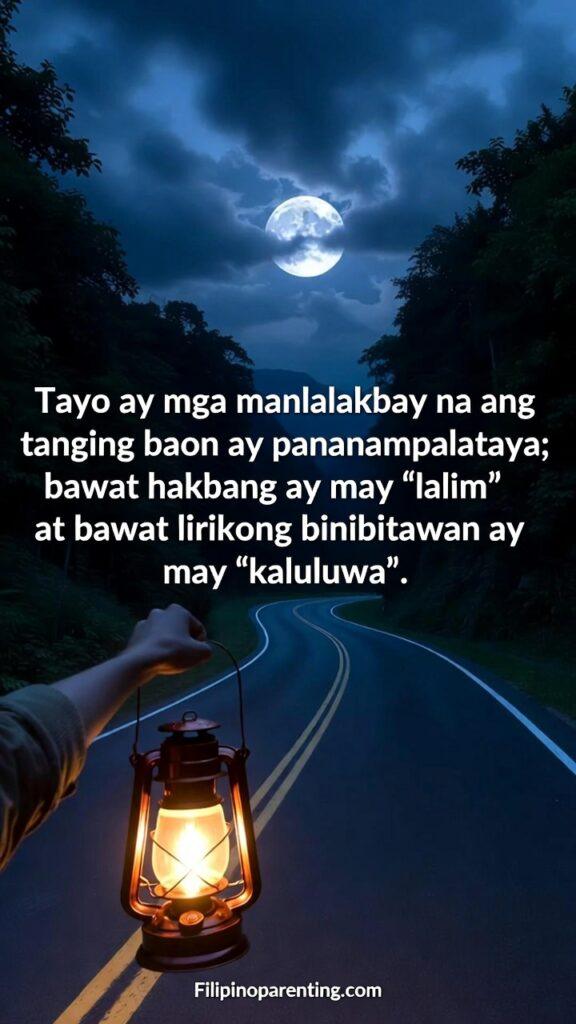 Tagalog Expressions Heart Depth Soul: 5 Inspiring Unshakeable Truths Vertical inspirational image about walking by faith with depth and soul.