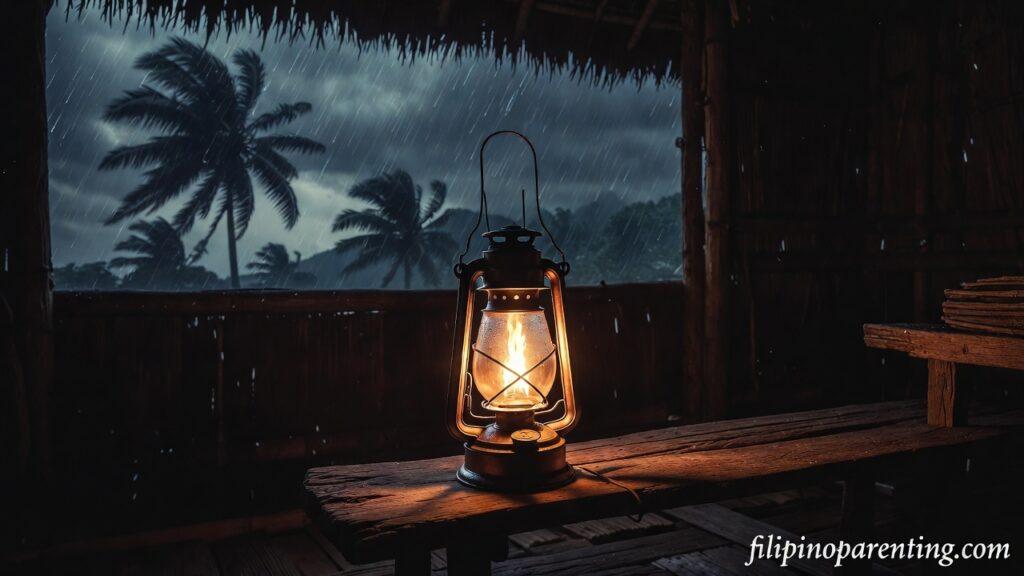 Tagalog Faith Quotes Pagtitiwala sa Dilim Heavy Heart: 5 Miraculous Truths An oil lamp in a dark room representing Tagalog Faith Quotes Pagtitiwala sa Dilim Heavy Heart.