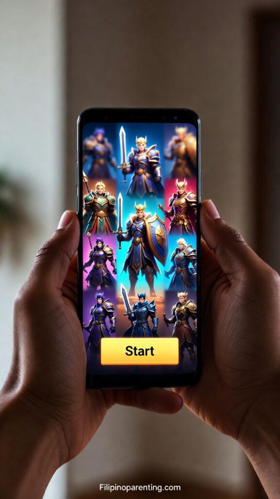 Tagalog Gaming Words: 25+ Awesome Terms & Slang Every Pinoy Gamer Needs A mobile phone showing an interface for Tagalog gaming words