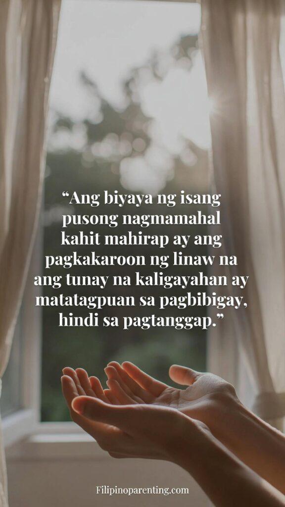 Tagalog Quotes Kahit Masakit Choosing to Love: 5 Unstoppable Truths A serene Filipino-inspired image symbolizing grace, clarity, and the joy of giving.