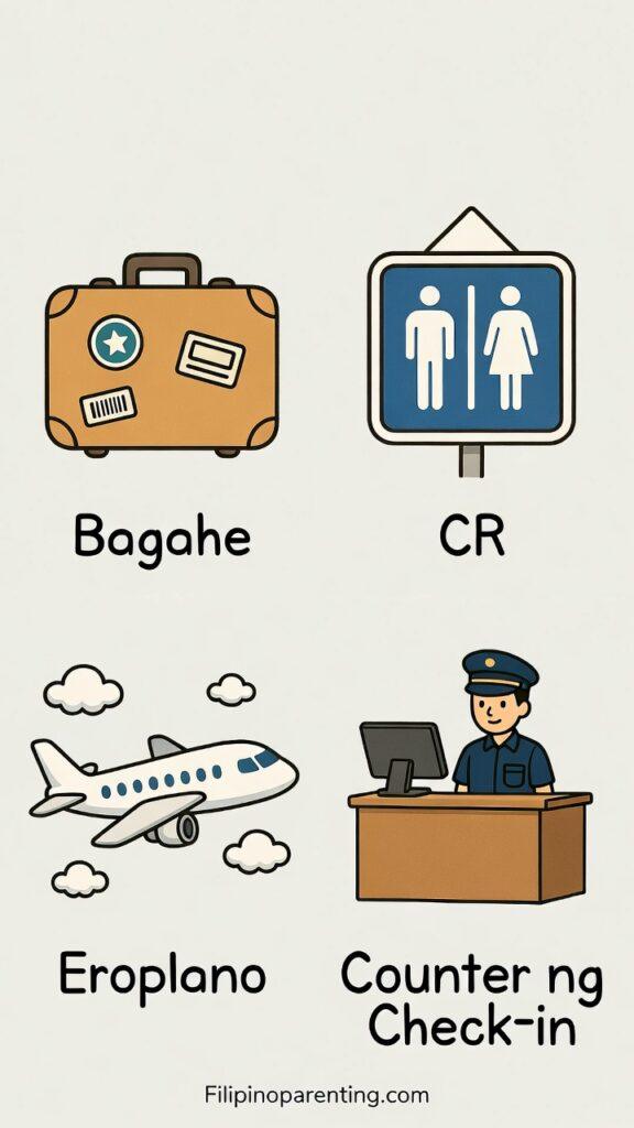 Tagalog Travel Phrases: 30 Essential Airport Words Every Traveler Should Know Learning Tagalog Travel Phrases for airport directions