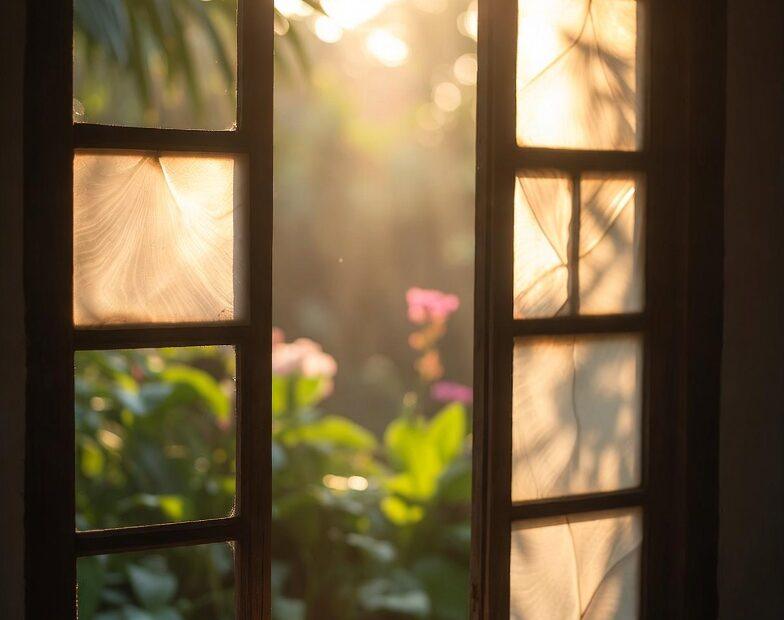 A Capiz window with morning light representing Tamang Panahon Quotes Tagalog.