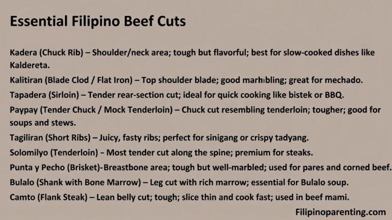 Beef Rump Tagalog 9 Essential Filipino Beef Cuts for Delicious and Authentic Pinoy Cooking