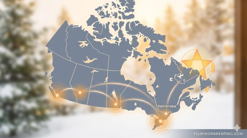 Filipino Communities Canada: 7 Incredible Growth Trends Shaping the Future Map showing the growth of Filipino communities Canada across the Prairies and Ontario.