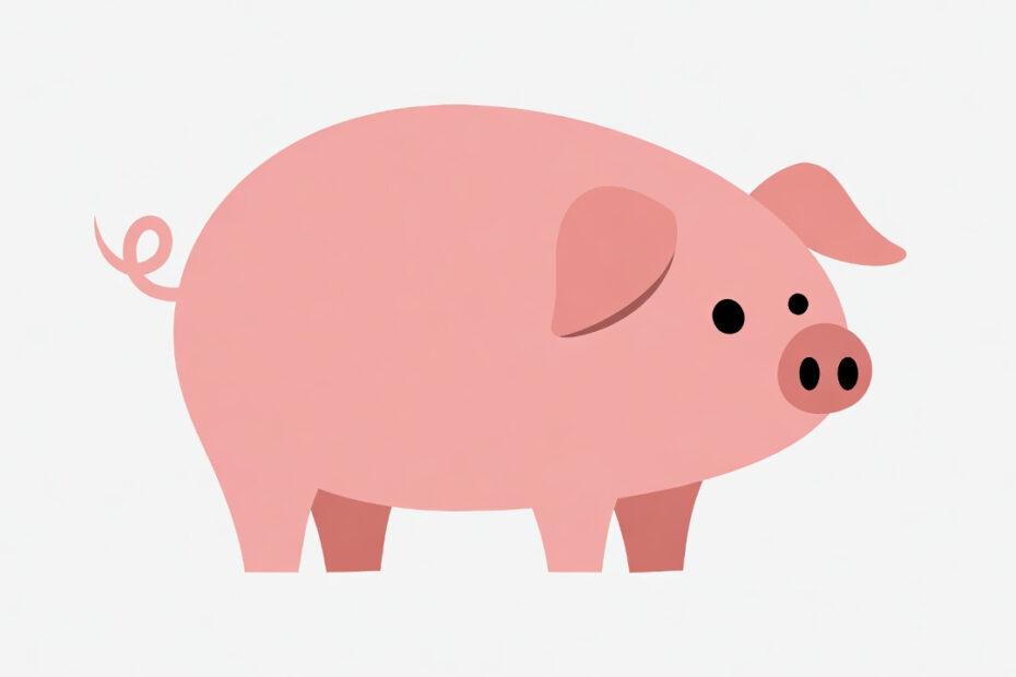 Pig in Tagalog: Unlock 12 Delicious Example Sentences for Incredible Filipino Farm & Food Mastery Minimalist pink pig illustration for learning the Tagalog word Baboy.
