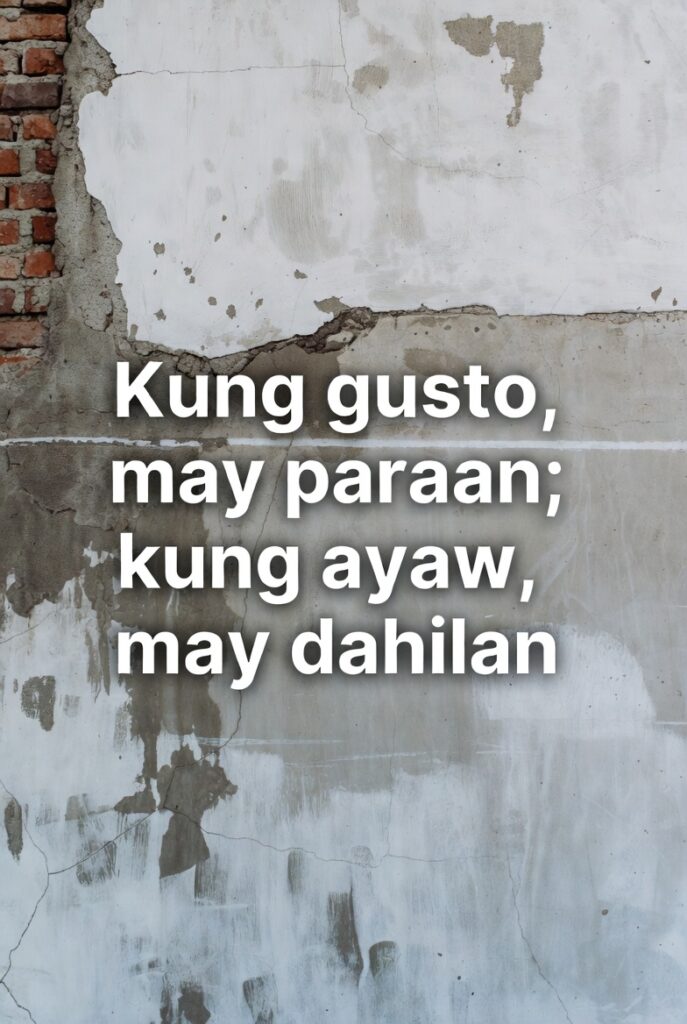 6 Tagalog Morning Motivational Quotes to Inspire a Positive and Powerful Start A powerful Tagalog morning motivational quote to start your day: ‘Kung gusto, may paraan; kung ayaw, may dahilan.’ Discover inspiring Filipino reminders that encourage determination, discipline, and positivity every morning. From filipinoparenting.com.